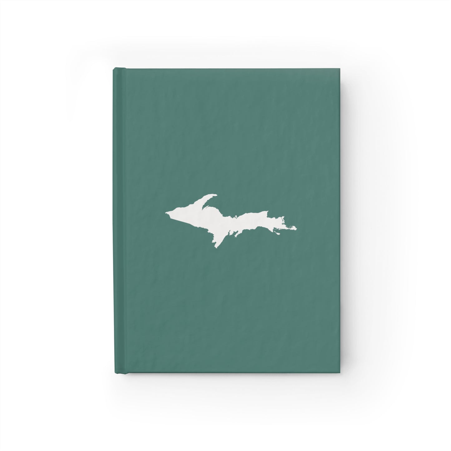 Michigan Upper Peninsula Blank Sketchbook (w/ UP Outline) | Copper Green