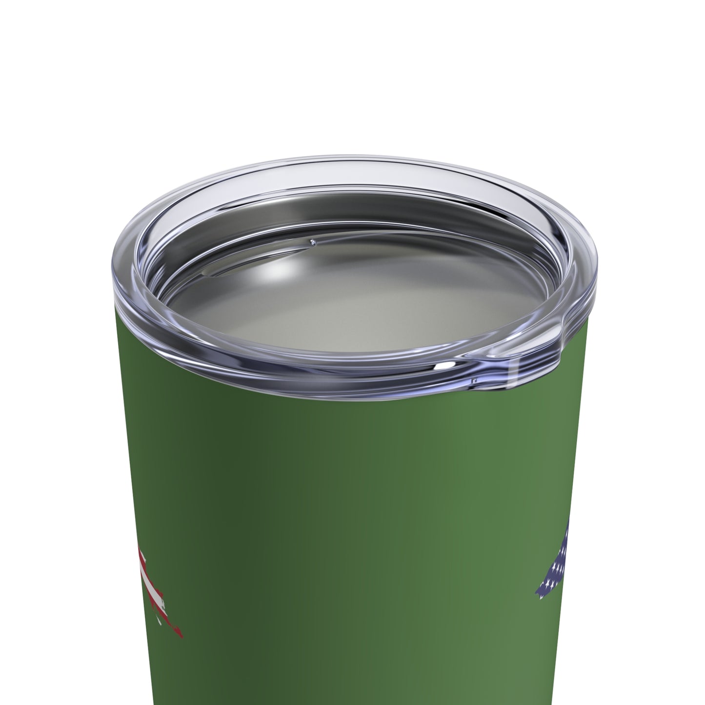 Michigan Upper Peninsula Tumbler (w/ UP USA Flag) | Pine Green - 10oz