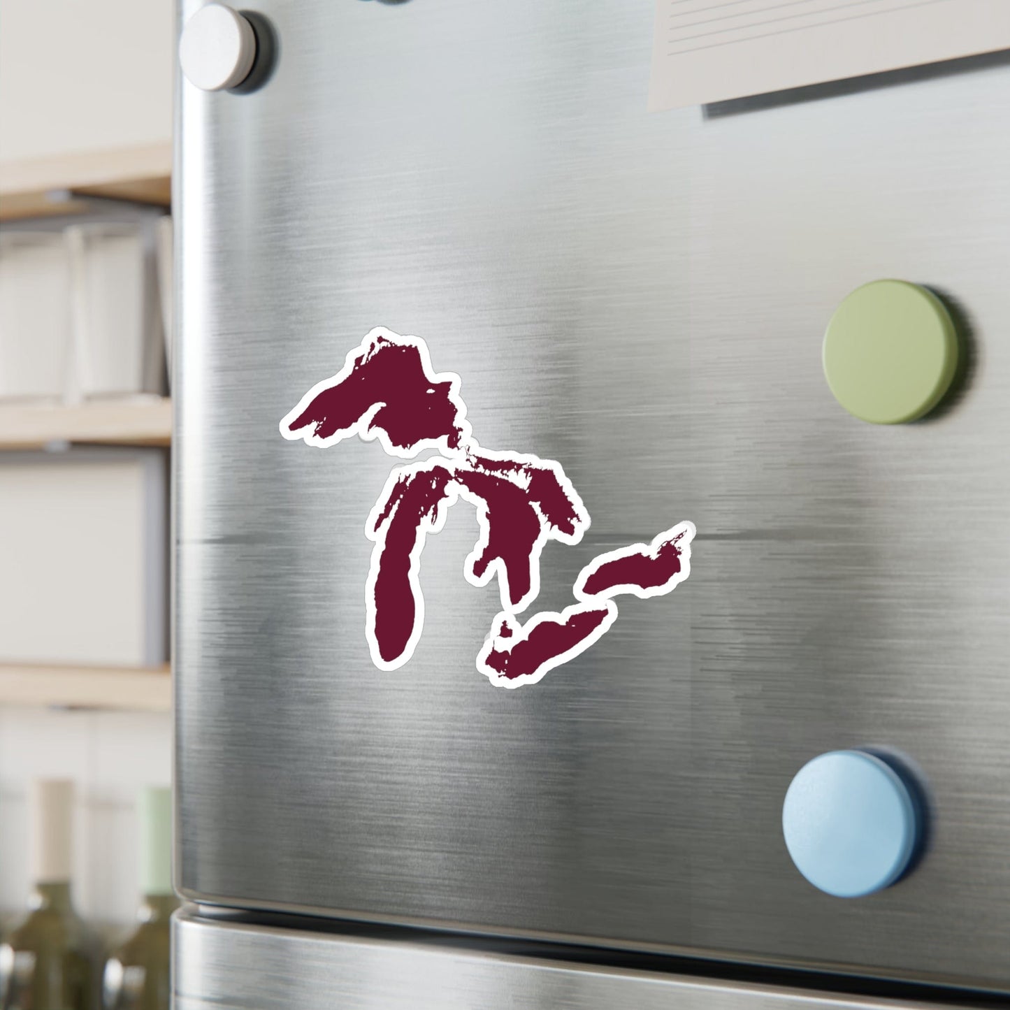 Great Lakes Kiss-Cut Windshield Decal | Old Mission Burgundy