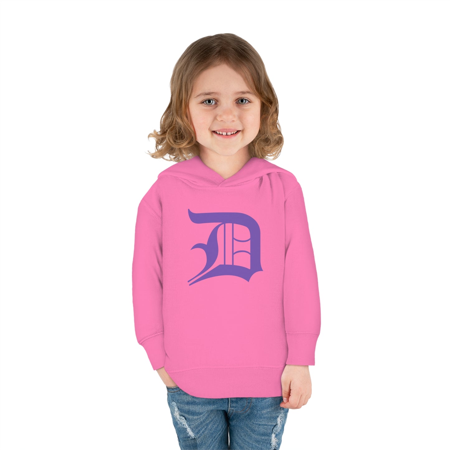 Detroit 'Old English D' Hoodie (Lake Iris) | Unisex Toddler