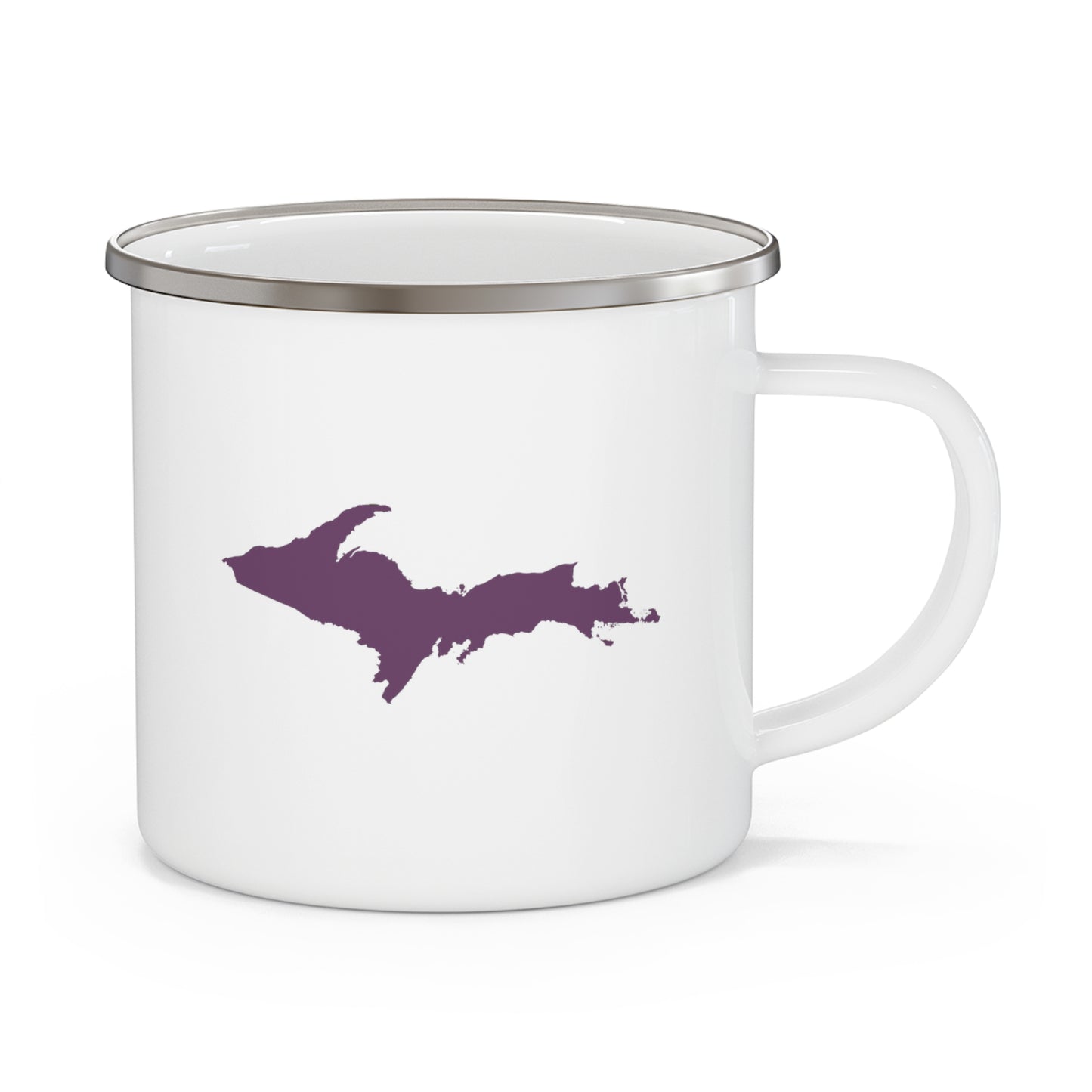 Michigan Upper Peninsula Camping Mug (Plum Outline) | 12oz