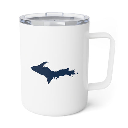 Michigan Upper Peninsula Insulated Mug (Navy Outline) | 10oz