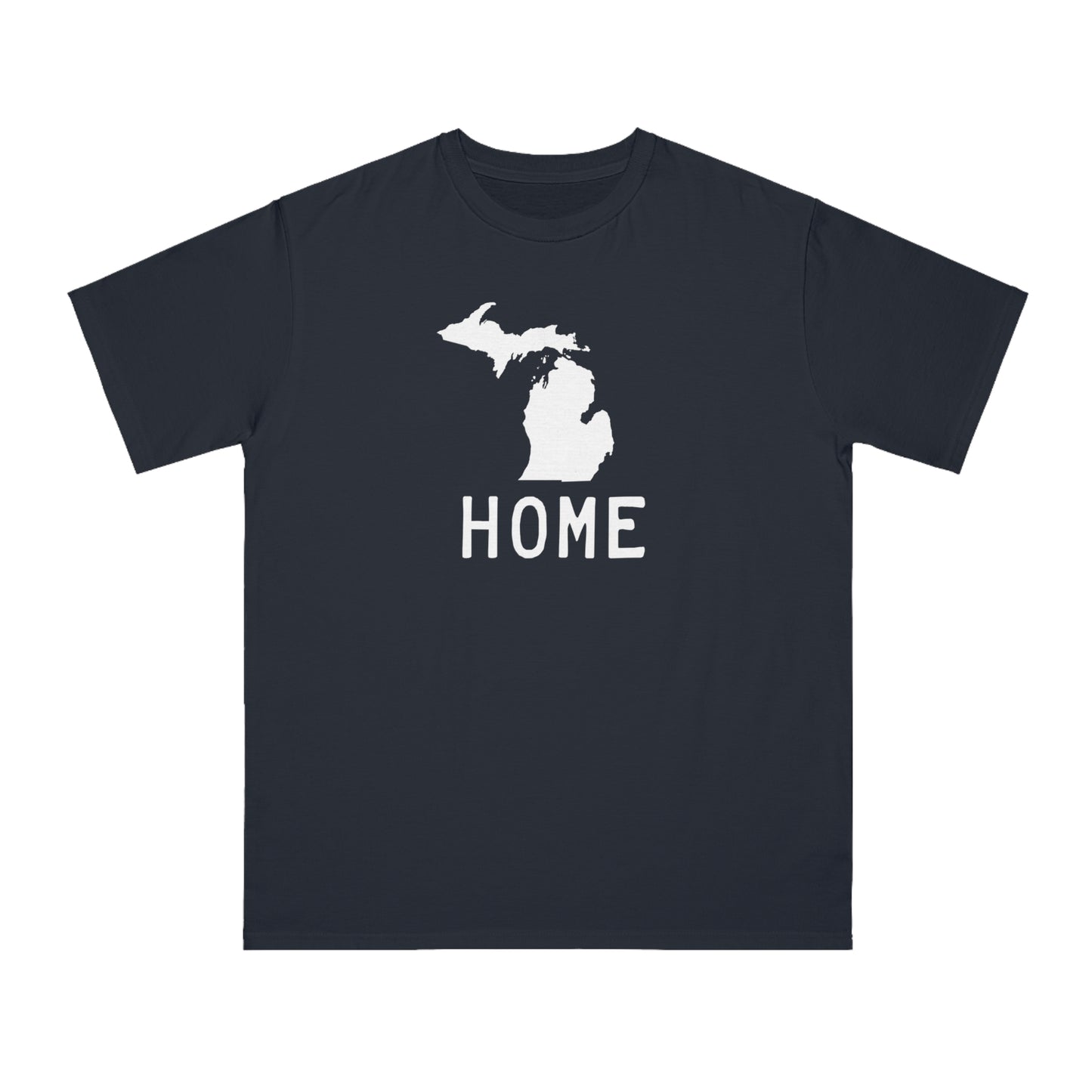 Michigan 'Home' T-Shirt (Licence Plate Font) | Unisex Organic