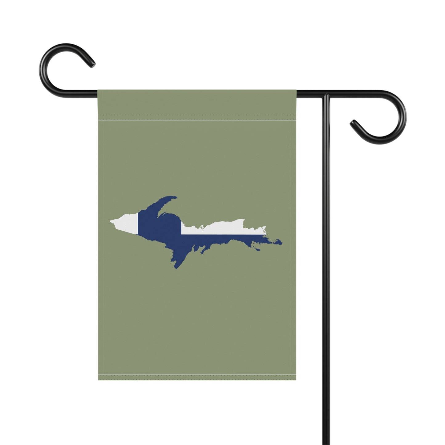 Michigan Upper Peninsula Home & Garden Flag (w/ UP Finland Flag) | Beachgrass Green