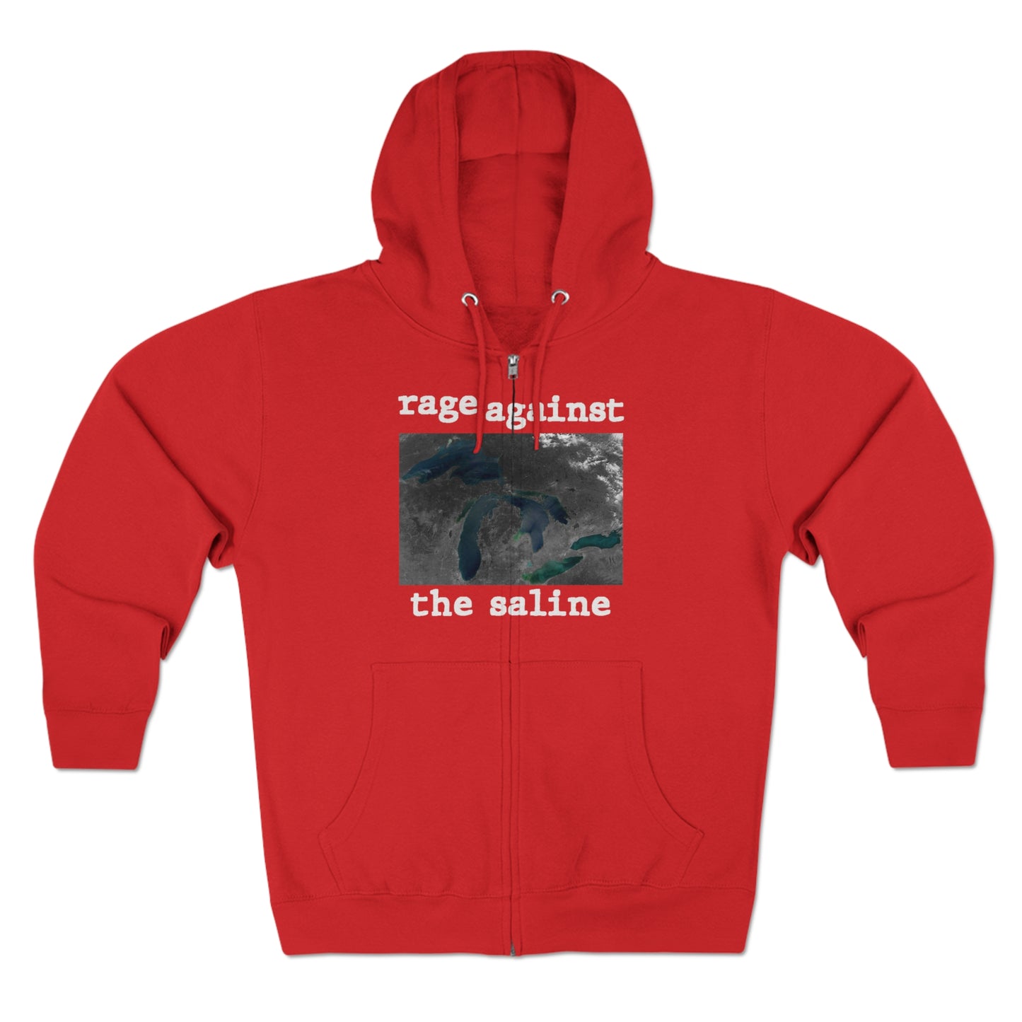 Great Lakes 'Rage Against the Saline' Hoodie | Unisex Full Zip