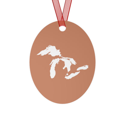 Great Lakes Christmas Ornament | Metal - Copper Color