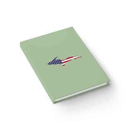 Michigan Upper Peninsula Blank Sketchbook (w/ UP USA Flag) | Tea Green