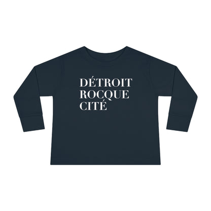 'Détroit Rocque Cité' T-Shirt | Toddler Long Sleeve