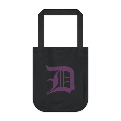 Detroit 'Old English D' Heavy Tote (Plum)