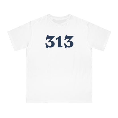 Detroit '313' T-Shirt (Angry Serif Font) | Organic Unisex