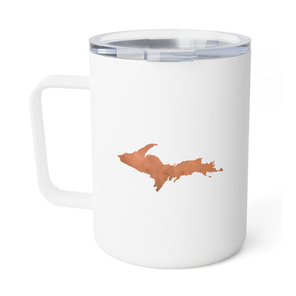 Michigan Upper Peninsula Insulated Coffee Mug (w/ UP Copper Outline) | 10oz