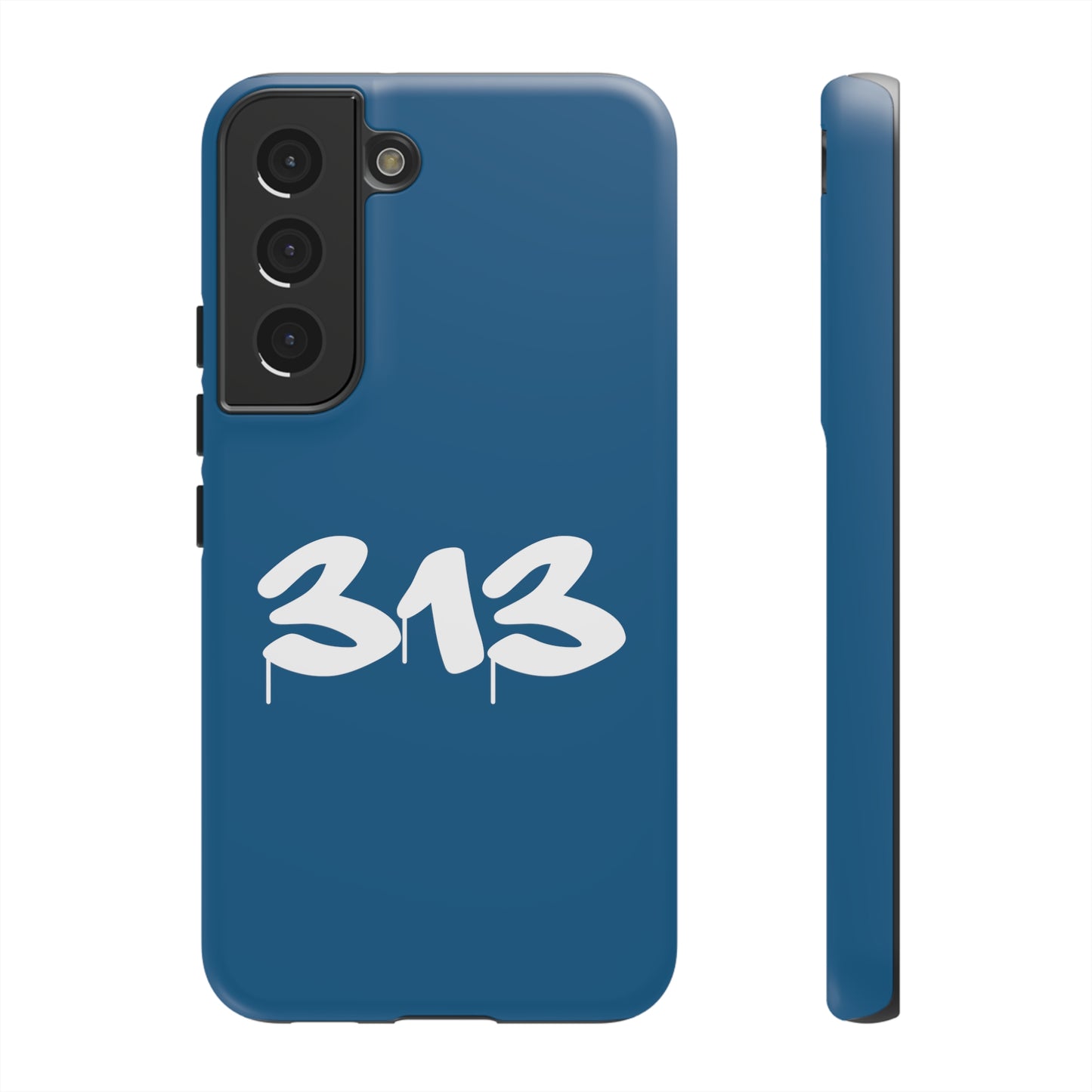 Detroit '313' Tough Phone Case (Blueberry Tag Font) | Samsung & Pixel Android