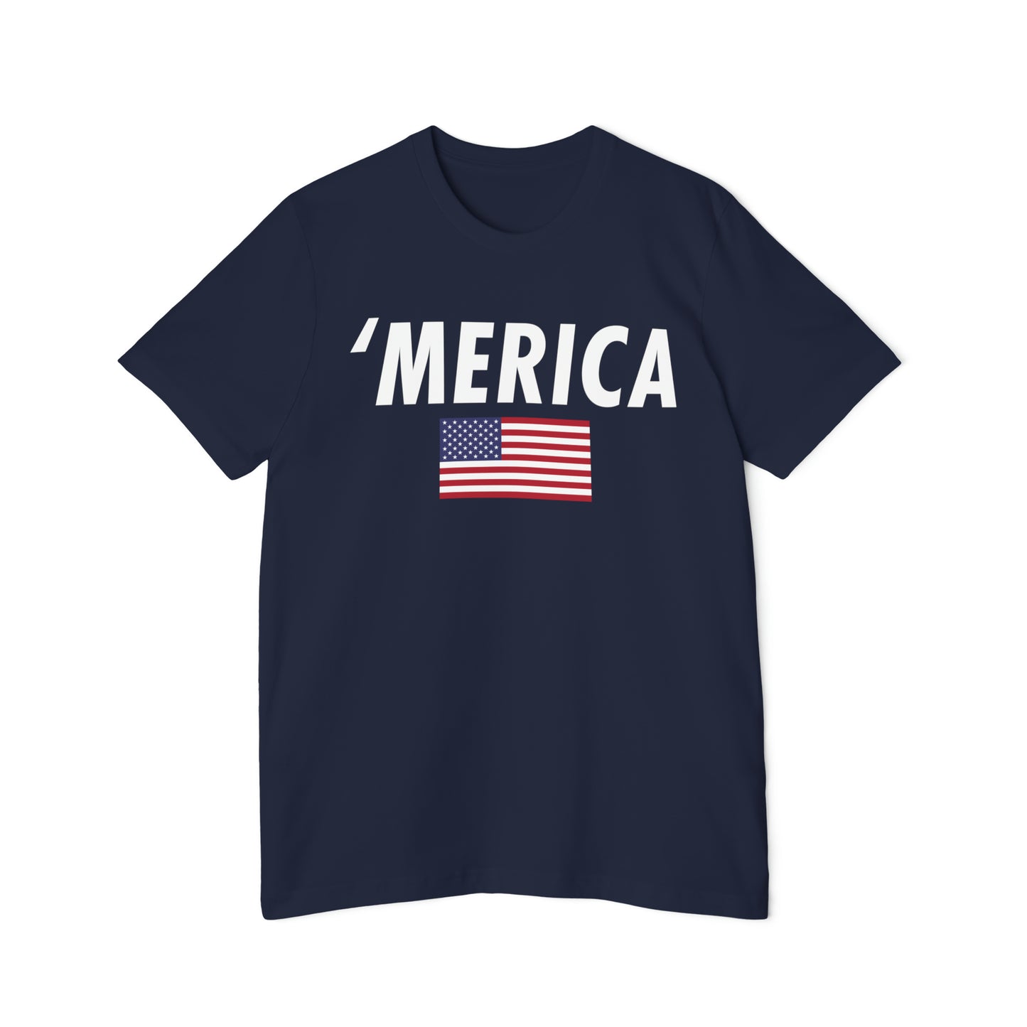 'Merica' T-Shirt (Oblique Sans Flag Edition) | Made in USA