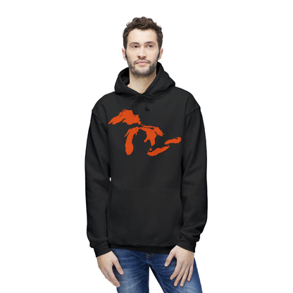 Great Lakes Ultrapremium Hoodie | Made in USA - Maple Leaf Orange