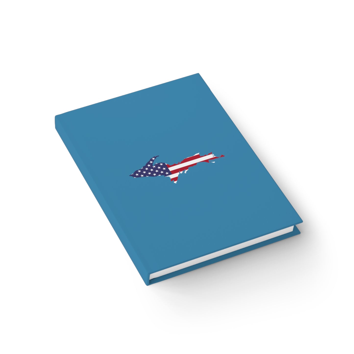 Michigan Upper Peninsula Blank Sketchbook (w/ UP USA Flag) | Lake Michigan Blue