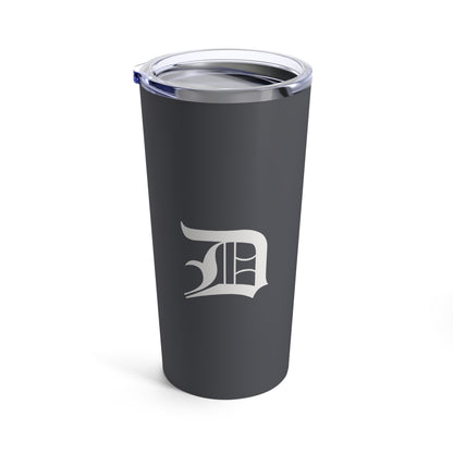 Detroit 'Old English D' Tumbler | Iron Ore Grey - 20oz