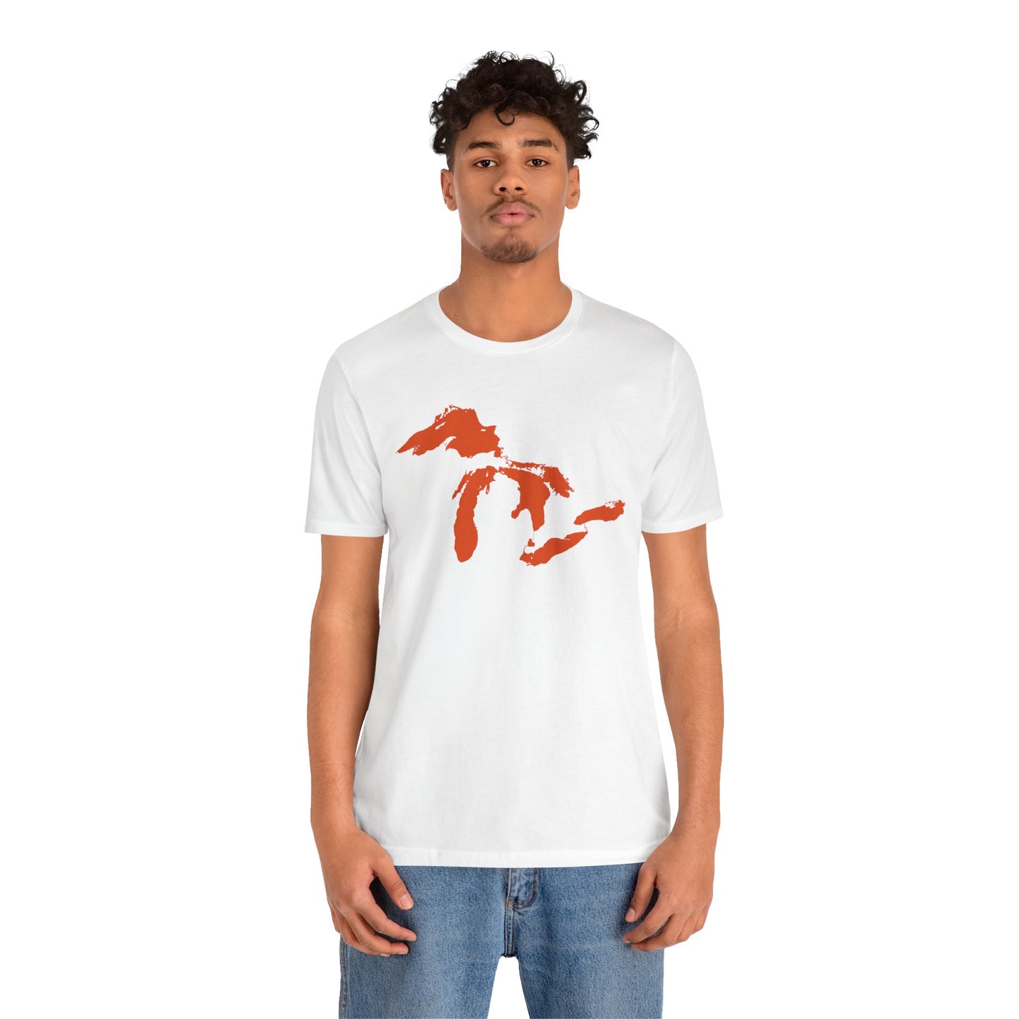 Great Lakes T-Shirt | Unisex Standard - Maple Leaf Orange