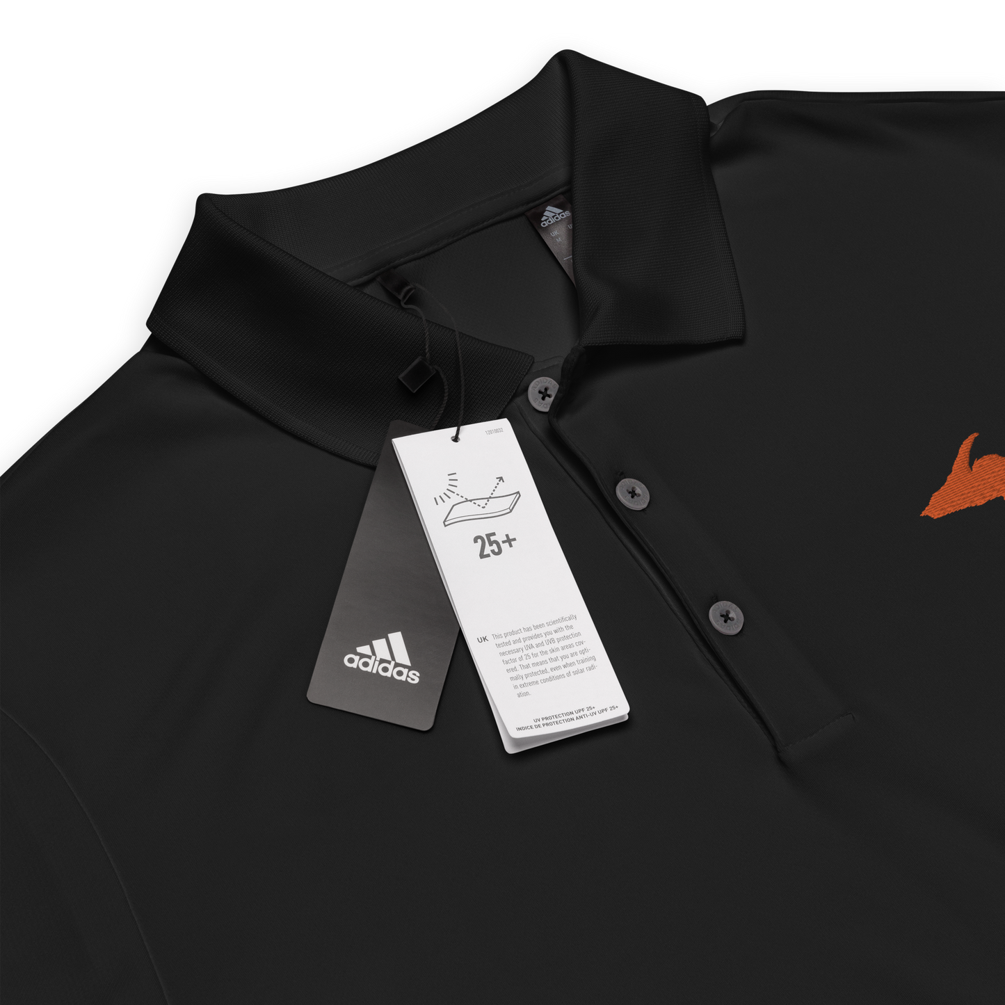 Michigan Upper Peninsula Athletic Polo (w/ Orange UP Outline) | Unisex by adidas