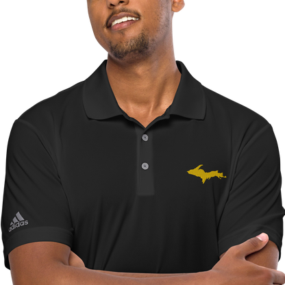 Michigan Upper Peninsula Athletic Polo (w/ Gold UP Outline) | Unisex by adidas