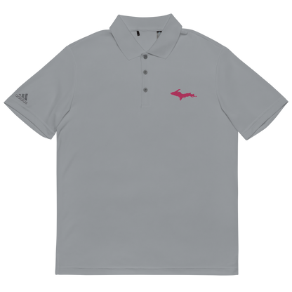 Michigan Upper Peninsula Athletic Polo (w/ Pink UP Outline) | Unisex by adidas