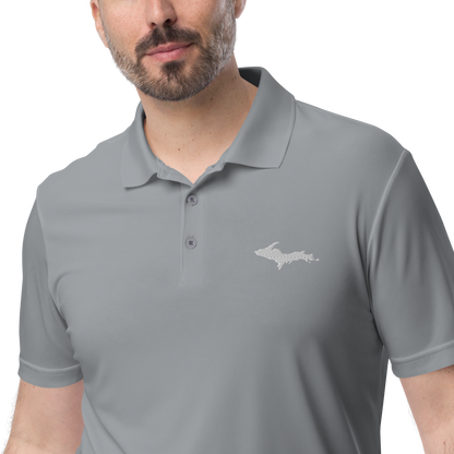 Michigan Upper Peninsula Athletic Polo Shirt (w/ UP Outline) | Unisex by adidas