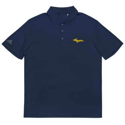 Michigan Upper Peninsula Athletic Polo (w/ Gold UP Outline) | Unisex by adidas