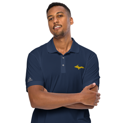 Michigan Upper Peninsula Athletic Polo (w/ Gold UP Outline) | Unisex by adidas