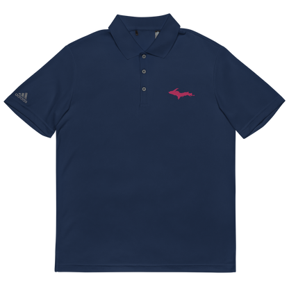 Michigan Upper Peninsula Athletic Polo (w/ Pink UP Outline) | Unisex by adidas