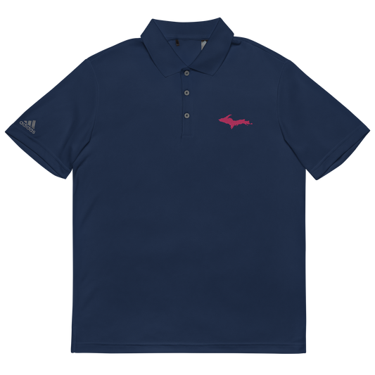 Michigan Upper Peninsula Athletic Polo (w/ Pink UP Outline) | Unisex by adidas