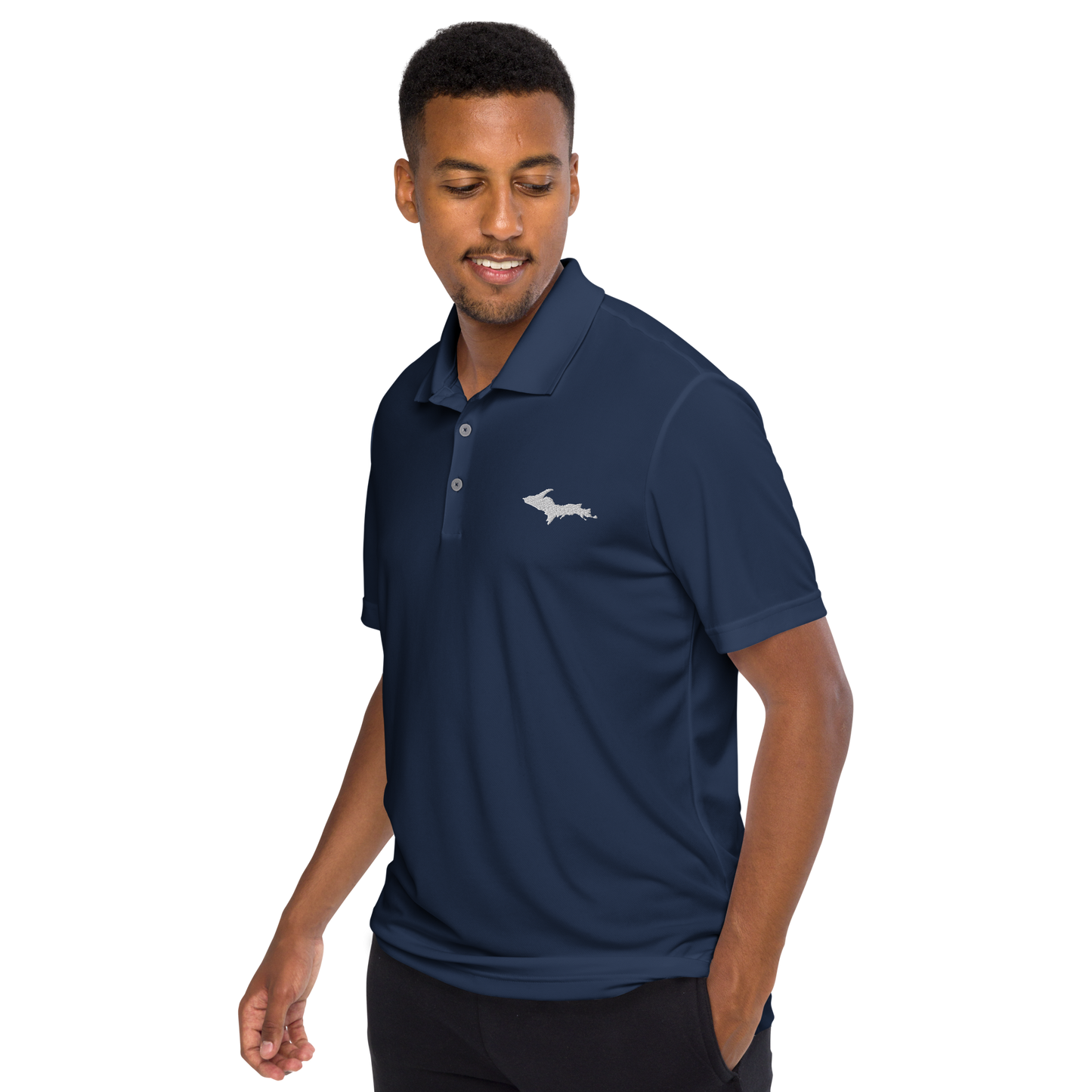 Michigan Upper Peninsula Athletic Polo Shirt (w/ UP Outline) | Unisex by adidas