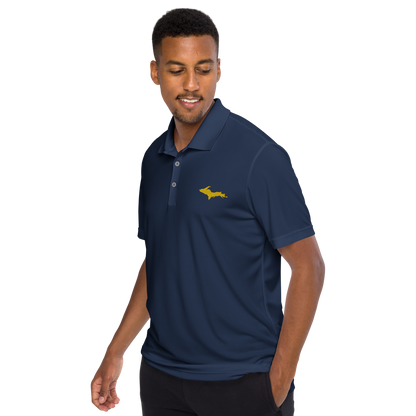 Michigan Upper Peninsula Athletic Polo (w/ Gold UP Outline) | Unisex by adidas