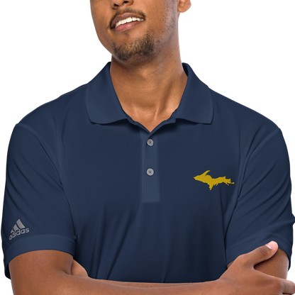 Michigan Upper Peninsula Athletic Polo (w/ Gold UP Outline) | Unisex by adidas