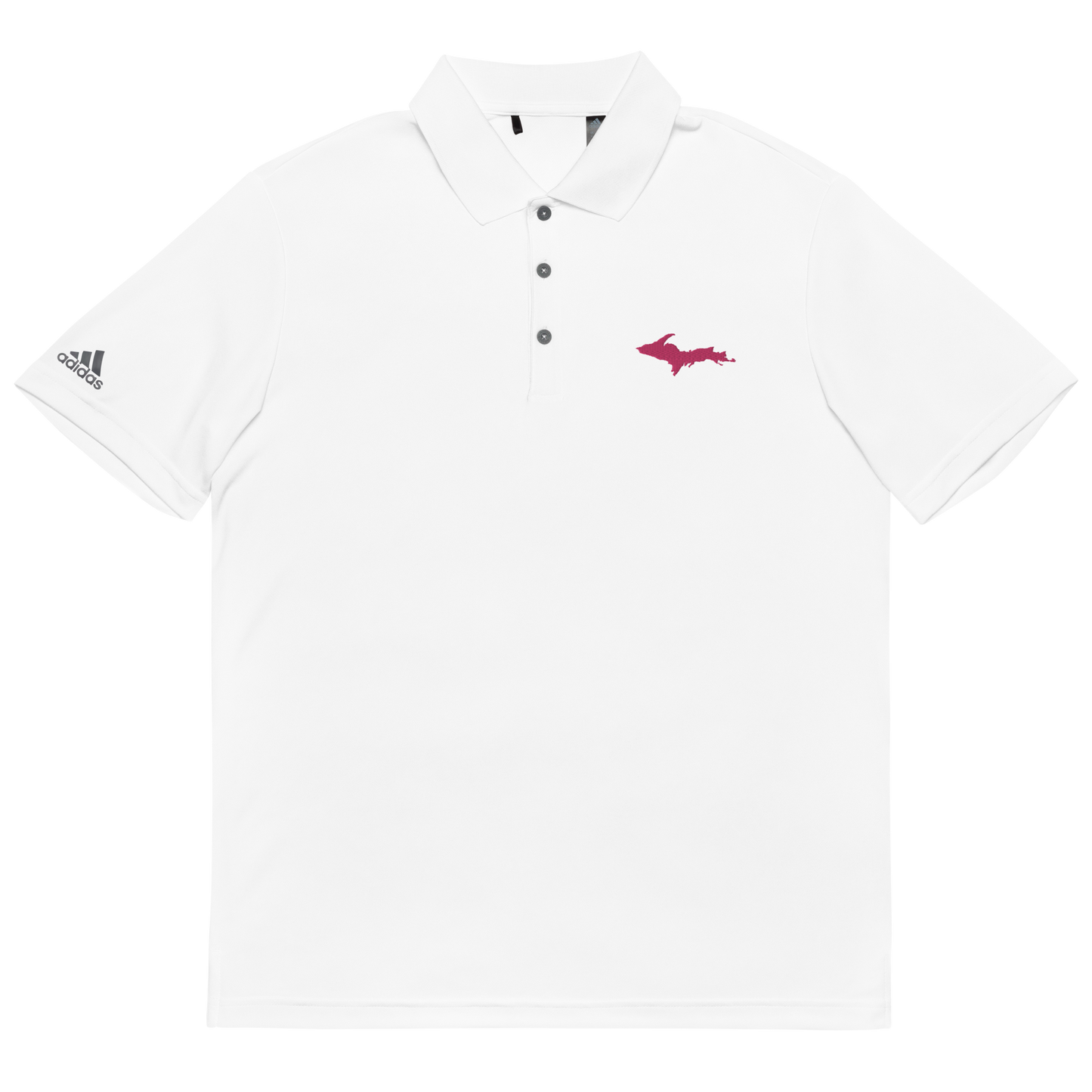 Michigan Upper Peninsula Athletic Polo (w/ Pink UP Outline) | Unisex by adidas