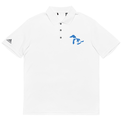 Great Lakes Unisex Athletic Polo (Azure) | by adidas™