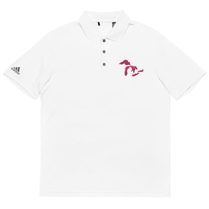 Great Lakes Unisex Athletic Polo (Pink) | by adidas™