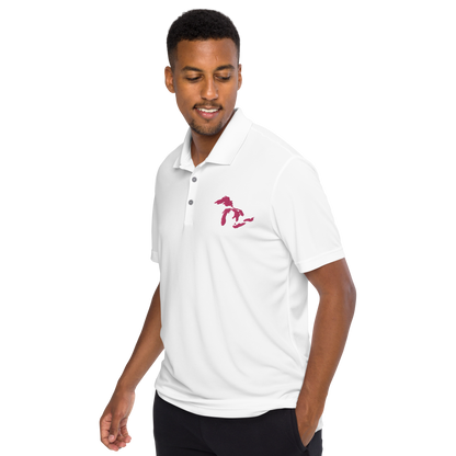 Great Lakes Unisex Athletic Polo (Pink) | by adidas™