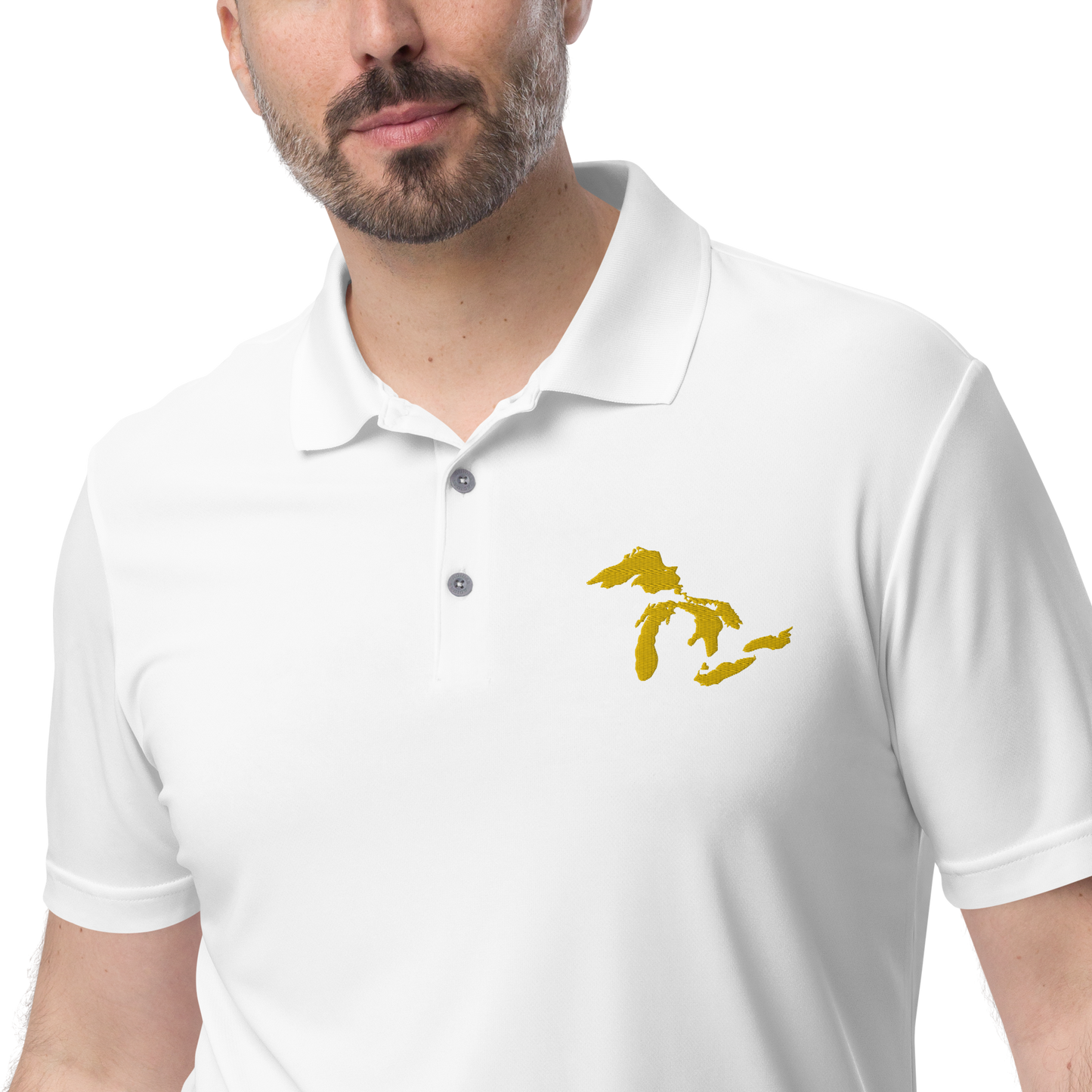 Great Lakes Unisex Athletic Polo (Gold) | by adidas™