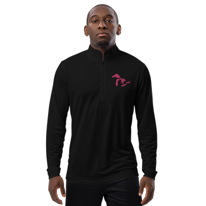 Great Lakes Athletic Quarter-Zip (Pink) | by adidas™