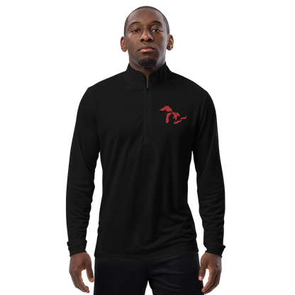 Great Lakes Athletic Quarter-Zip (Red) | by adidas™