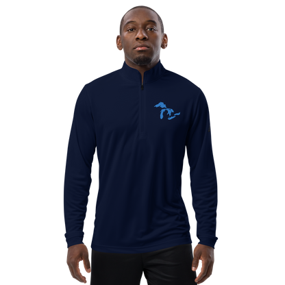 Great Lakes Athletic Quarter-Zip (Azure) | by adidas™