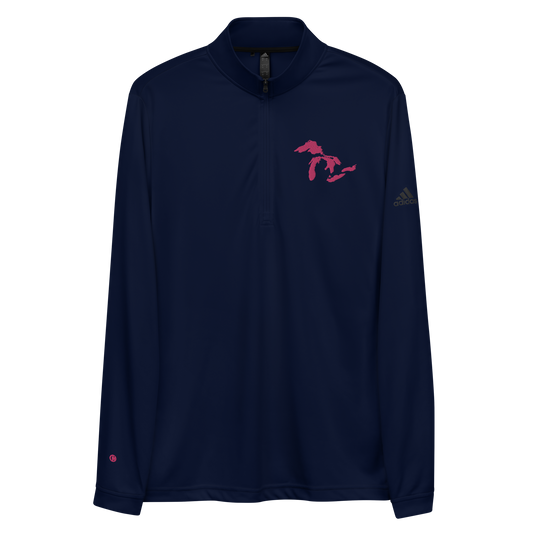 Great Lakes Athletic Quarter-Zip (Pink) | by adidas™