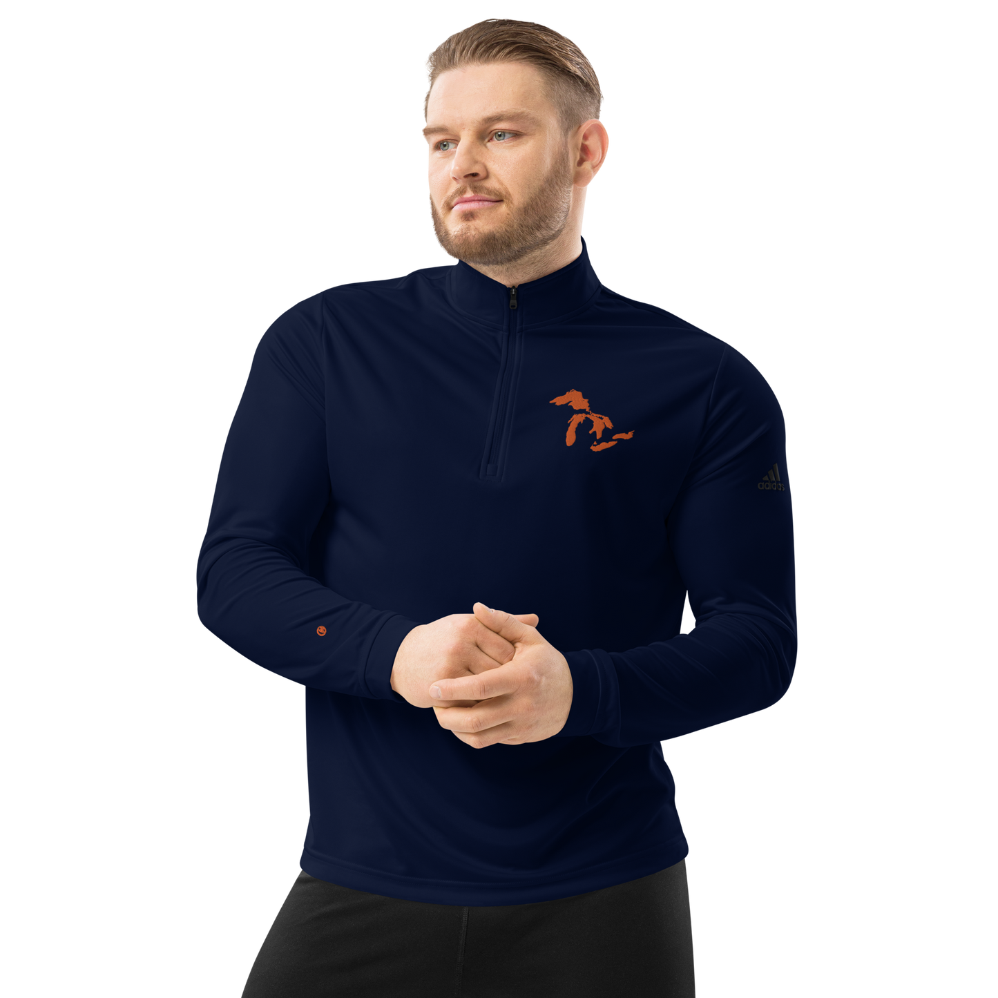 Great Lakes Athletic Quarter-Zip (Orange) | by adidas™