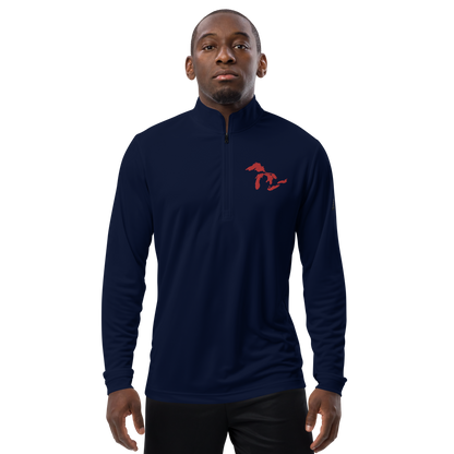 Great Lakes Athletic Quarter-Zip (Red) | by adidas™