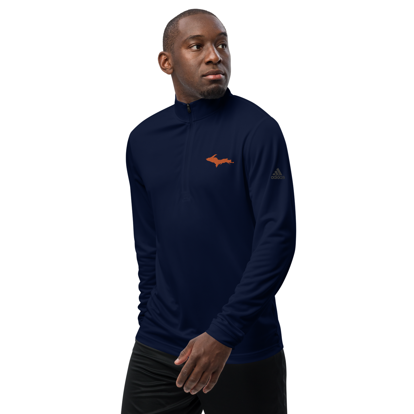 Michigan Upper Peninsula Athletic Quarter-Zip (Orange) | by adidas™