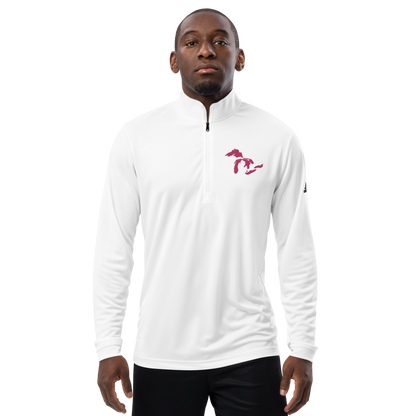 Great Lakes Athletic Quarter-Zip (Pink) | by adidas™