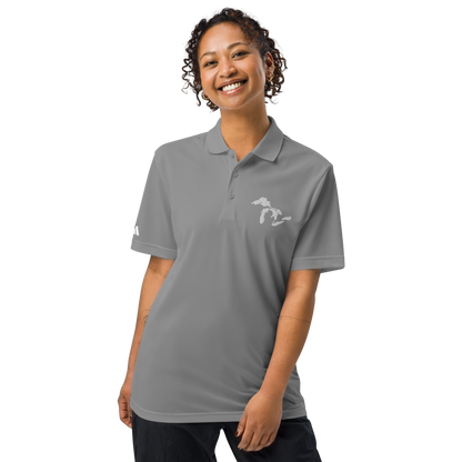 Great Lakes Unisex Sport Polo | by adidas® - White