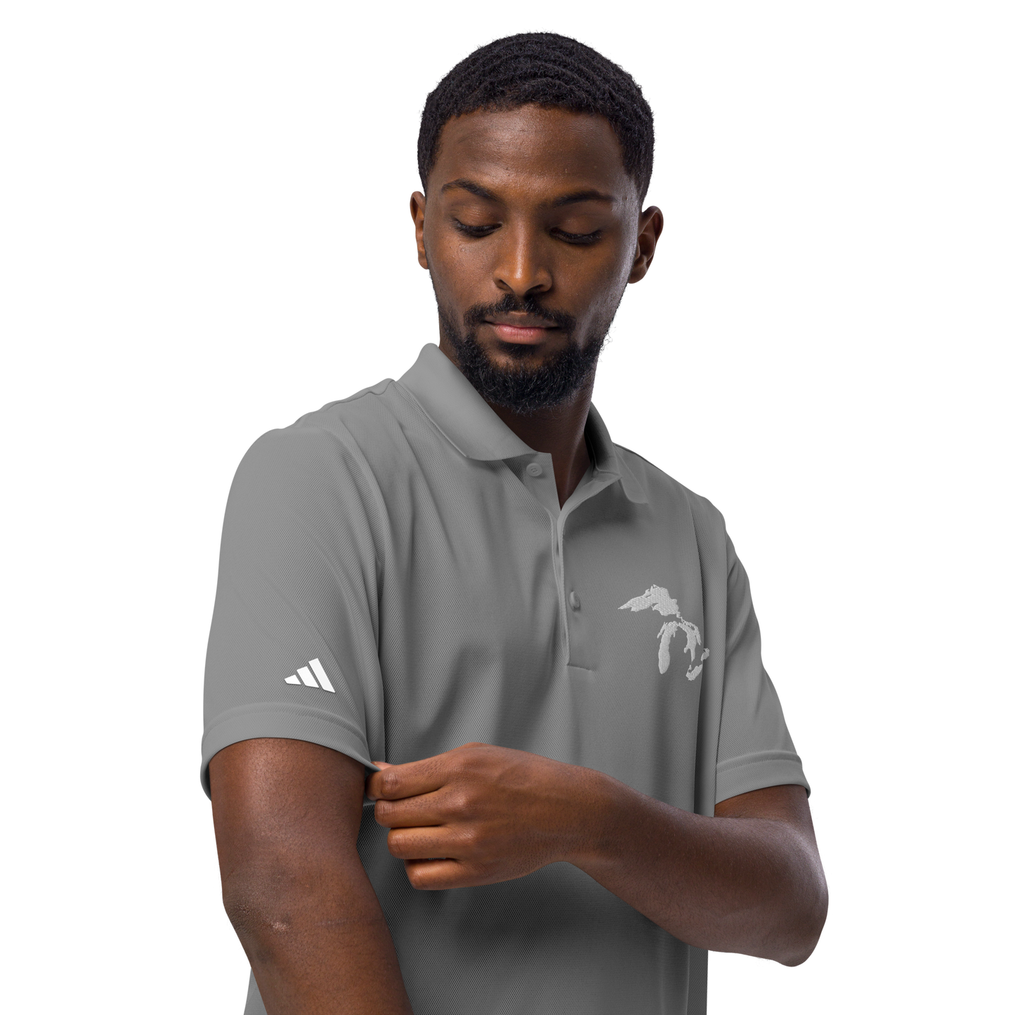 Great Lakes Unisex Sport Polo | by adidas® - White