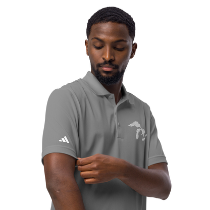 Great Lakes Unisex Sport Polo | by adidas® - White