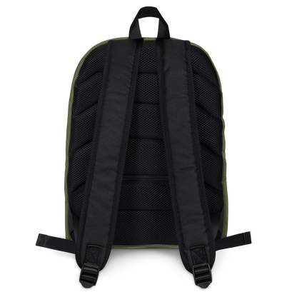 Michigan Upper Peninsula Standard Backpack (w/ UP Pride Flag Outline) | Army Green