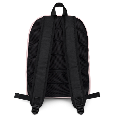 Michigan Upper Peninsula Standard Backpack (w/ UP Finland Flag Outline) | Pink Color